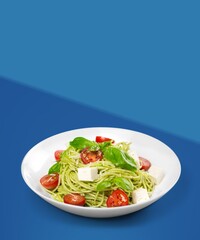 Tasty fresh spaghetti pasta dish