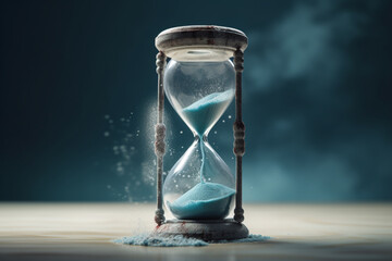 Time. An irreversible current flowing in only one direction, from past, through present to the future. Hourglass, seconds, clock, abstract eternity. Disappears and falls into oblivion.