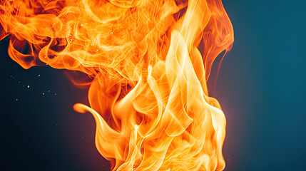 Fire  Natural Colors , Background For Banner, HD