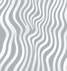 White and gray wavy lines pattern texture.