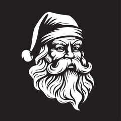 Santa Claus in cartoon, doodle style. 2d vector illustration in logo, icon style. AI Generative