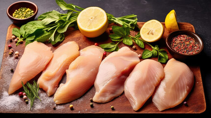 Chicken Piccata Natural Colors Minimalist, Background For Banner, HD