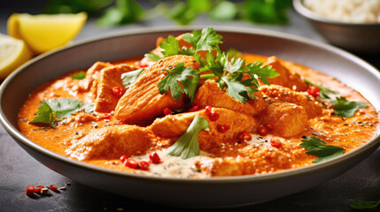 Chicken Tikka Masala Natural Colors, Background For Banner, HD