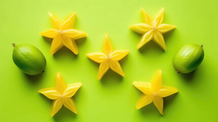 Carambola Natural Colors Minimalist Bright, Background For Banner, HD