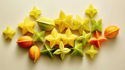 Carambola Natural Colors Minimalist Bright, Background For Banner, HD