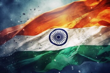 India Independence Day. Website banner and greeting card design template. independence Day Celebration, 15 august, Indian Flag. ashoka or asoka chakra (Ashoka wheel) and emblem.