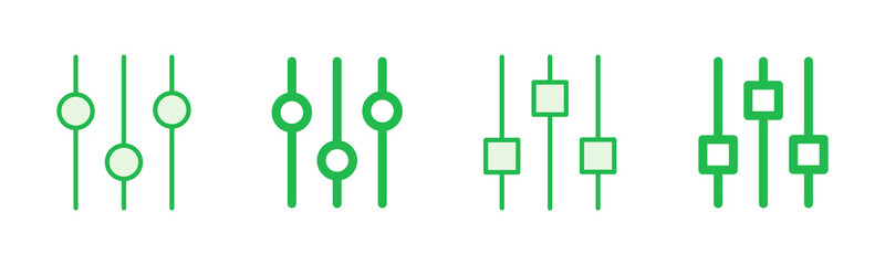 setting Icon set. Cog settings Icon Symbol
