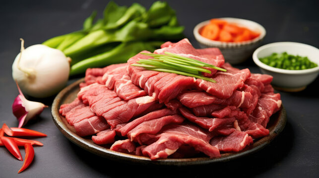 Beef Bulgogi Natural Colors Minimalist, Background For Banner, HD