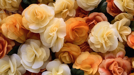 Begonia Natural Colors Minimalist Bright , Background For Banner, HD