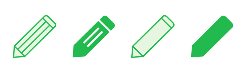 Pencil icon set. pen symbol. edit icon vector