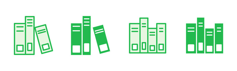 Library icon set. education icon vector