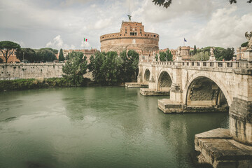 Ponte Sant'Angelo in Rome, Italy
