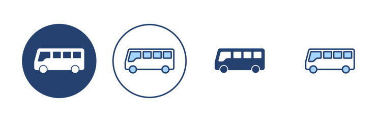 Bus icon vector. bus sign and symbol
