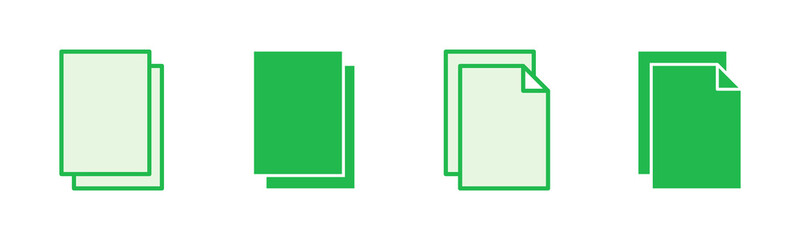 Document icon set. Paper icon. File Icon