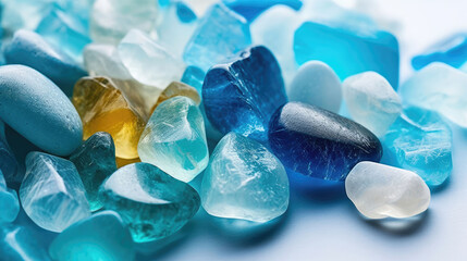 Aquamarine Natural Colors Minimalist, Background For Banner, HD