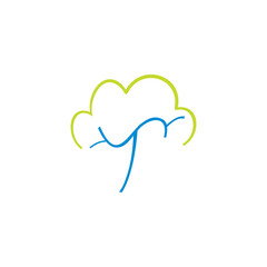 T letter tree nature health premium business solution abstract Logo Icon design vector modern minimal style illustration emblem sign symbol logotype