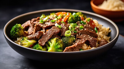 Beef And Broccoli Fried Rice Natural Colors , Background For Banner, HD