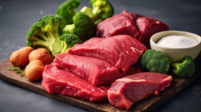 Beef And Broccoli Natural Colors Minimalist Bright , Background For Banner, HD