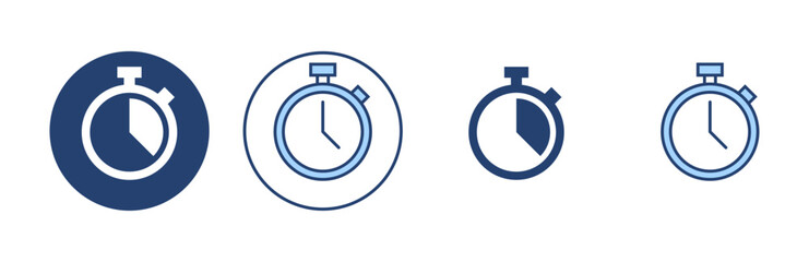 Stopwatch icon vector. Timer sign and symbol. Countdown icon. Period of time