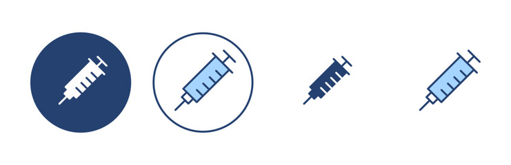 Syringe icon vector. injection sign and symbol.vaccine icon