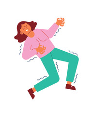 epilepsy girl with shaking