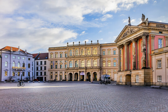 Museum Barberini is young: It opened in 2017 as a replica of the classicist-baroque Palais Barberini that was destroyed in the Second World War. POTSDAM, GERMANY. January 5, 2022.