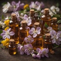 spa still life with oils