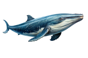 whole body Whale with transparent background