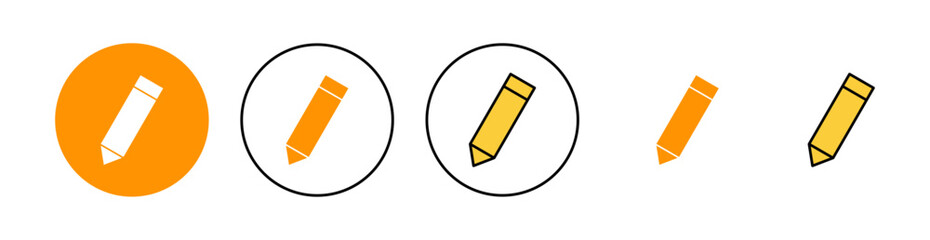 Pencil icon set for web and mobile app. pen sign and symbol. edit icon vector
