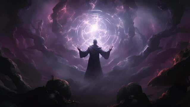 With a wave of their hands a master of umbrakinesis summoned a flurry of dark energy that spiraled around them like a void of darkness its power palpable and growing ever stronger.