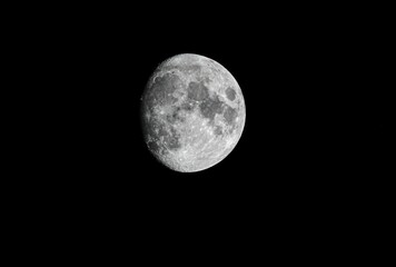 Beautiful full Moon scene in the dark sky