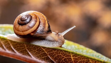 snail on a leaf