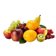 Fruit on transparent background
