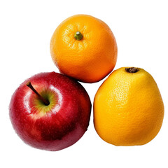 Fruit on transparent background