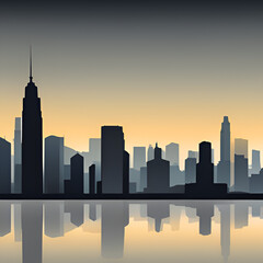 Obraz premium city skyline