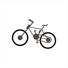 Fototapeta premium bicycle icon mountain picture illustration relaxing vector sport