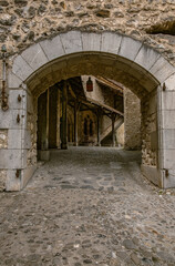 Fototapeta na wymiar Main walkway at the Chillon Castle Montreux Switzerland
