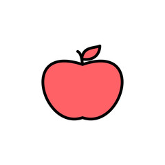 Apple icon set illustration. Apple sign and symbols for web design.