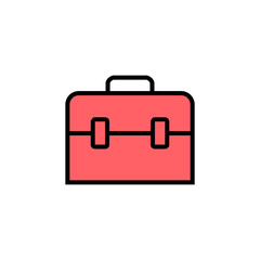 Briefcase icon set illustration. suitcase sign and symbol. luggage symbol.