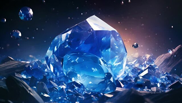 A glowing sapphire stone pulses with the energy of life enveloping anyone within its reach with its healing power and reviving them from the brink of death.