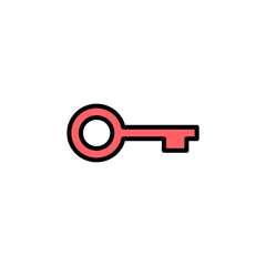 Key icon set illustration. Key sign and symbol.
