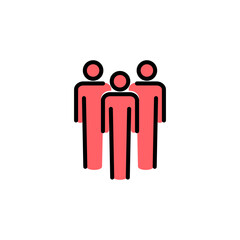 People icon set  illustration. person sign and symbol. User Icon vector