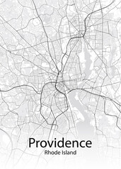 Providence Rhode Island minimalist map