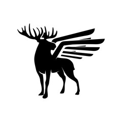 silhouette of a deer