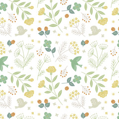 春のお花パターン