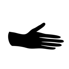 Silhouette Hand Gesture Vector Illustration 