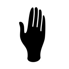 Silhouette Hand Gesture Vector Illustration 