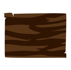 cartoon wood board vector illustration 