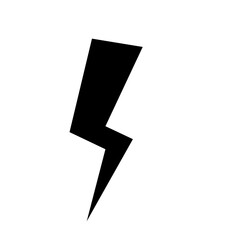 Black Lightning bolt icons 