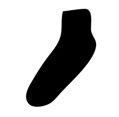 socks black icon vector 